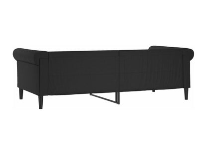 Black daybed 80x200 faux leather