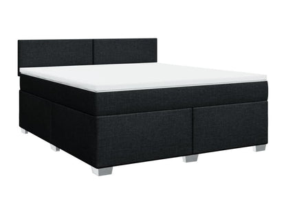 Doucezen bed base with black mattress, 180x200 cm, fabric