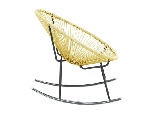 Homzora Outdoor Chair, Wicker Resin, Beige