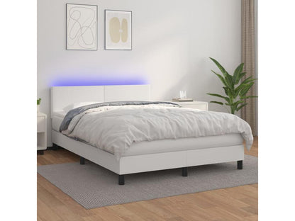 Doucezen bed base with mattress and LED, white, 140x200 cm
