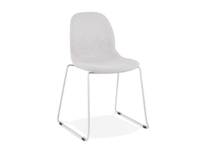 Doucezen Designer Fabric Chair 85cm Grey / Chrome