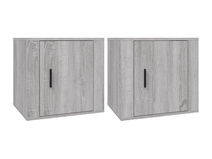 Doucezen bedside tables, 2 pieces, grey, 50x39x47 cm