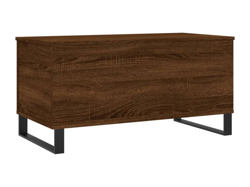 Coffee table, brown oak, 90x44.5x45 cm, engineered wood