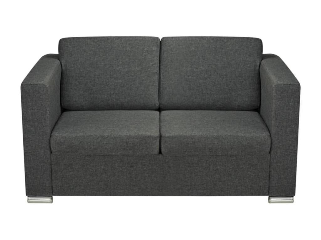 2-seater sofa, dark grey fabric