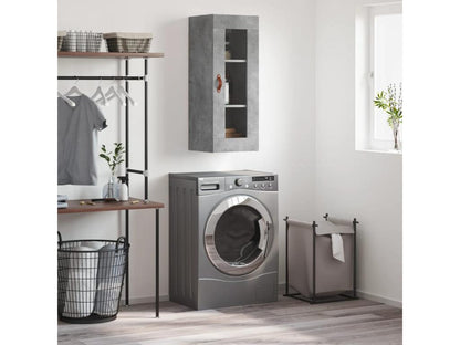Concrete grey wall cabinet 34.5x34x90 cm