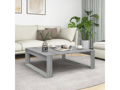 Homzora coffee table, grey, 100x100x35 cm, engineered wood