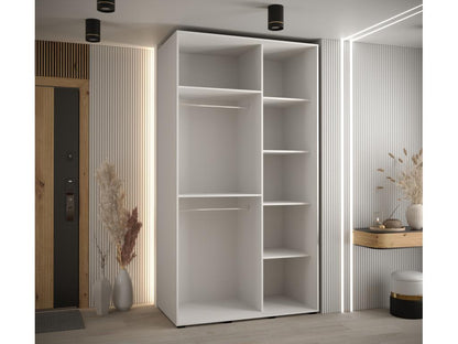Doucezen 5 Sliding Door Wardrobe 235.2/140/60 2 Doors White/Doucezen/Black