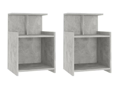 Bedside tables, 2 pcs, Concrete Grey, 40x35x60