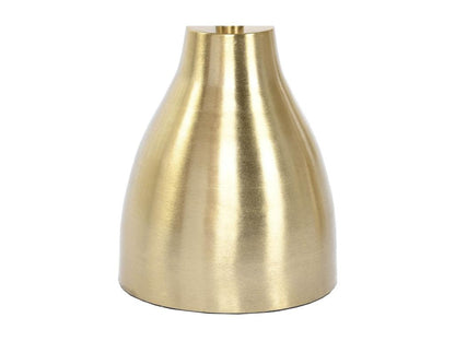 Set of 2 round side tables in gold and blue iron