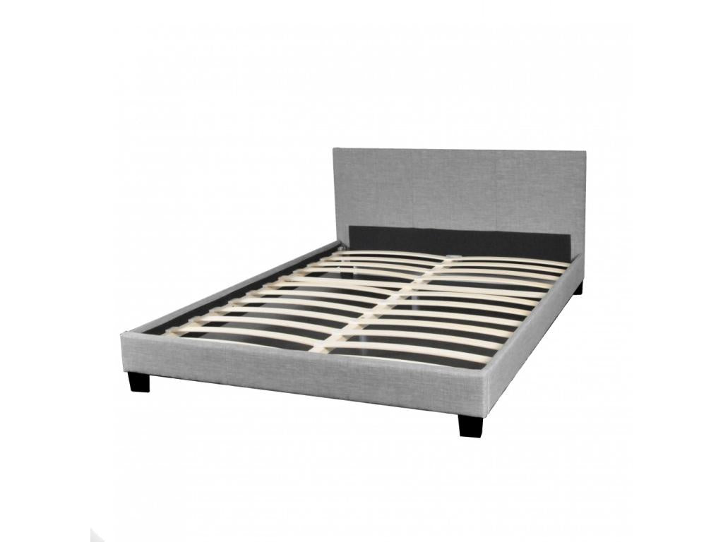 Doucezen bed 160x200 with 1 slatted base / Light grey