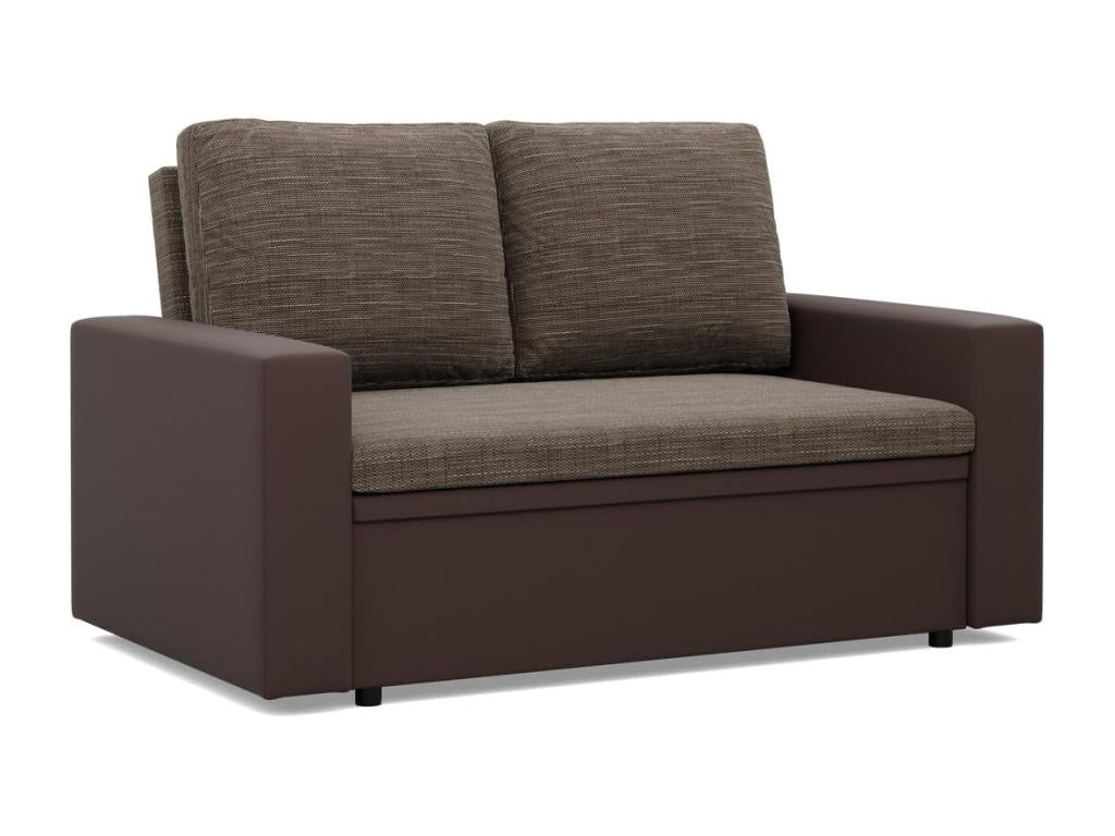 2-seater sofa with sleeper function, Brown