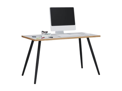 Homzora Desk, Computer Table, Scandinavian Retro Look, Salia, 138x50 cm, Black/White