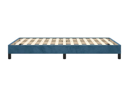 Dark blue velvet bed frame (mattress not included) 120x190 cm