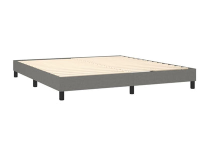 Homzora bed base and mattress with LED lighting, Dark Grey, 180x200 cm
