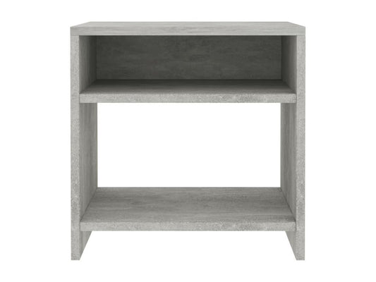 2-piece bedside tables, concrete grey, 40x30x40 cm, engineered wood