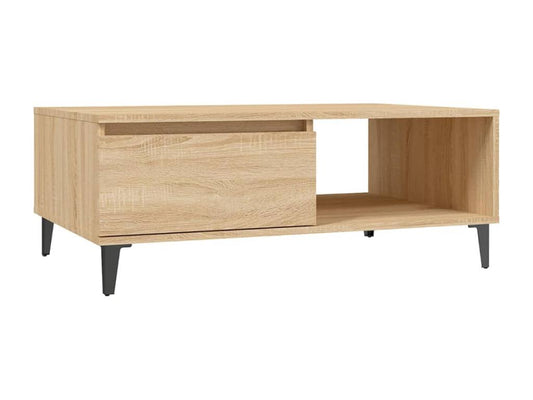 Homzora Oak Coffee Table 90x60x35 cm Chipboard