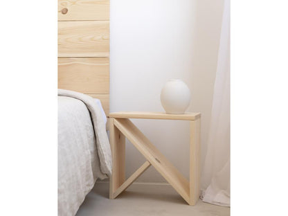 Homzora Bed Headboard and 2 Wooden Tables Set, Natural Tone, 160x80cm - Homzora