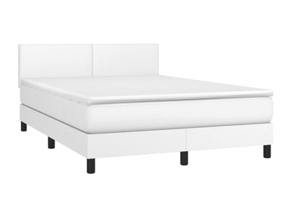 Doucezen bed base with mattress and LED, white, 140x200 cm