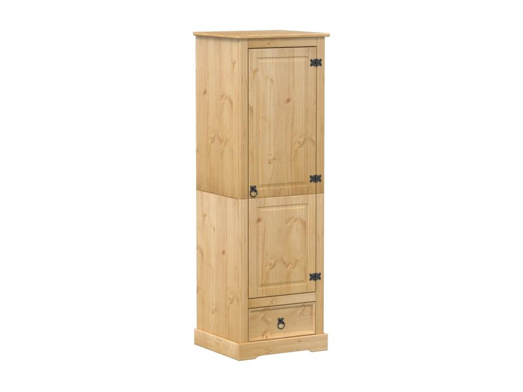 Homzora wardrobe 55x50x170 solid pine wood