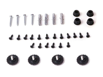 Metal frame shelving unit with Lader shelves