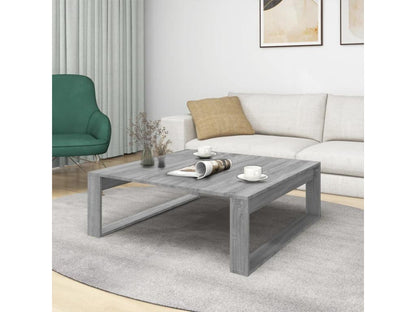 Homzora coffee table, grey, 100x100x35 cm, engineered wood