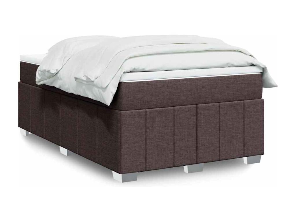 Doucezen bed base with dark brown mattress 120x200 cm