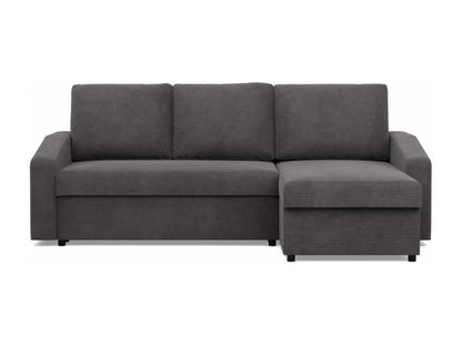 Homzora Corner Sofa with Sleeping Function, Rope - Dark Grey