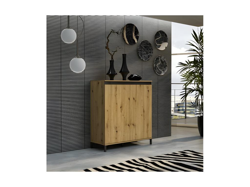 Genius Multi-Purpose Cabinet Oak 100x110x40 cm Homzora