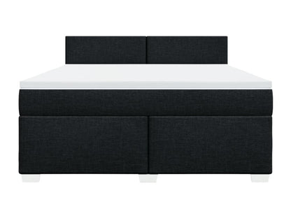 Doucezen bed base with black mattress, 180x200 cm, fabric
