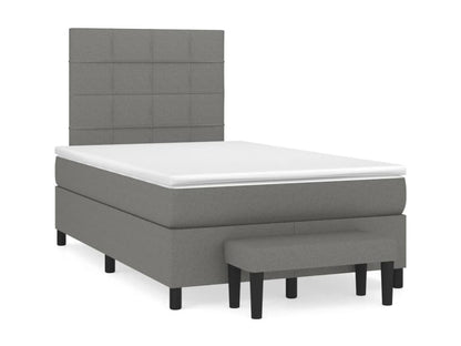 Doucezen bed base with dark grey 120x190 fabric mattress