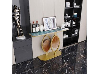 Gold marble console table/entrance furniture for hallway/living room, 120x30x78cm
