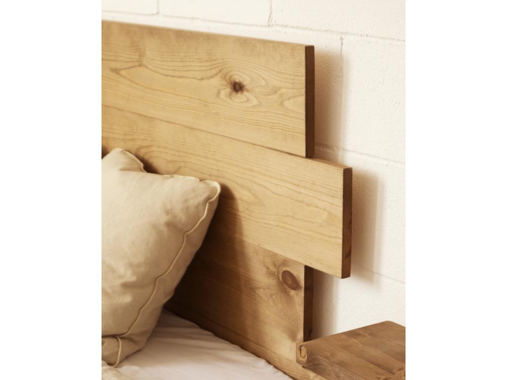 Headboard in aged pine wood 180x80cm - Homzora