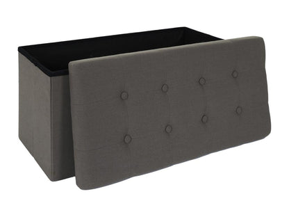 Homzora Folding Bench Storage Box, Grey