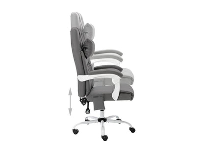 Grey Faux Leather Massage Office Chair