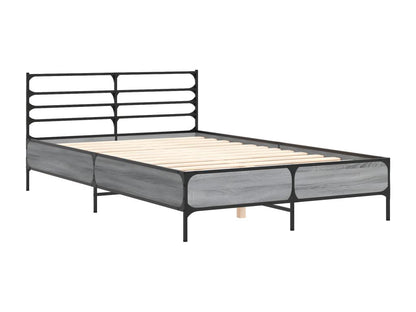 Bed frame without mattress Homzora gray 140x200 cm