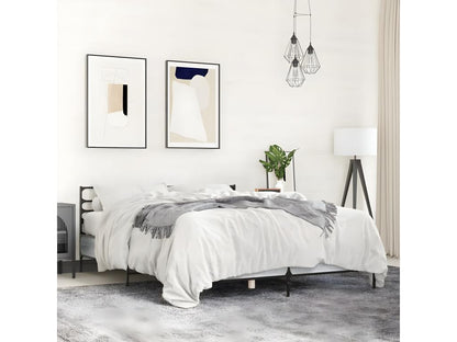 Bed frame without mattress Doucezen gray 140x190 cm