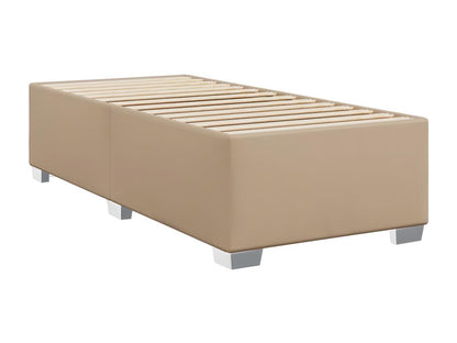 Cappuccino bed frame 90x190 cm Faux leather