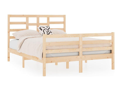 Solid wood bed frame 120x190 cm Small Double