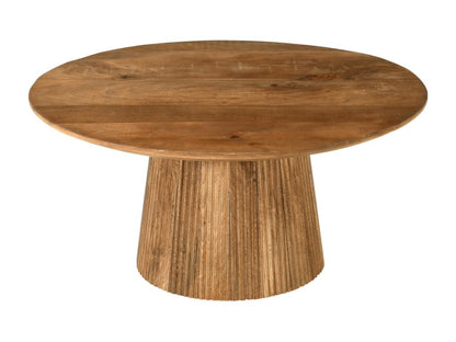 Homzora Round Coffee Table D.80 cm in Solid Mango Wood