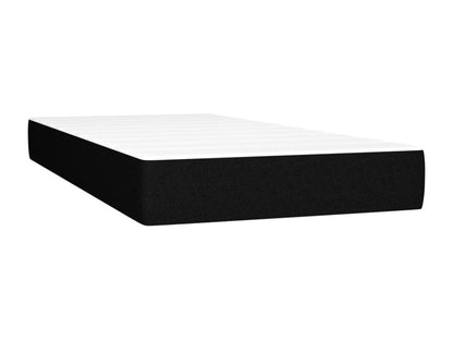 Homzora bed base with black mattress 90x190 cm fabric