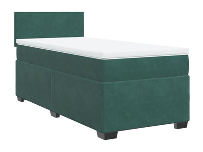 Doucezen bed base with dark green mattress 90x190 cm