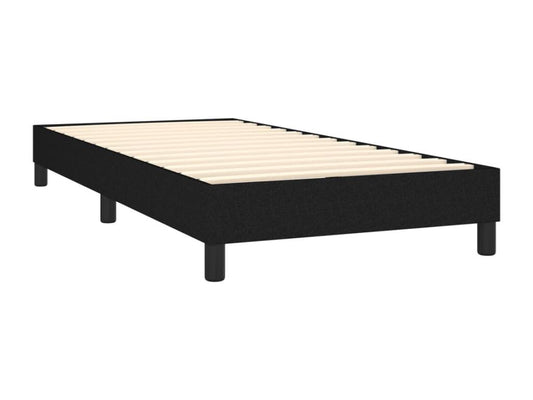 Doucezen bed base with mattress and LED, black, 90x200cm, fabric