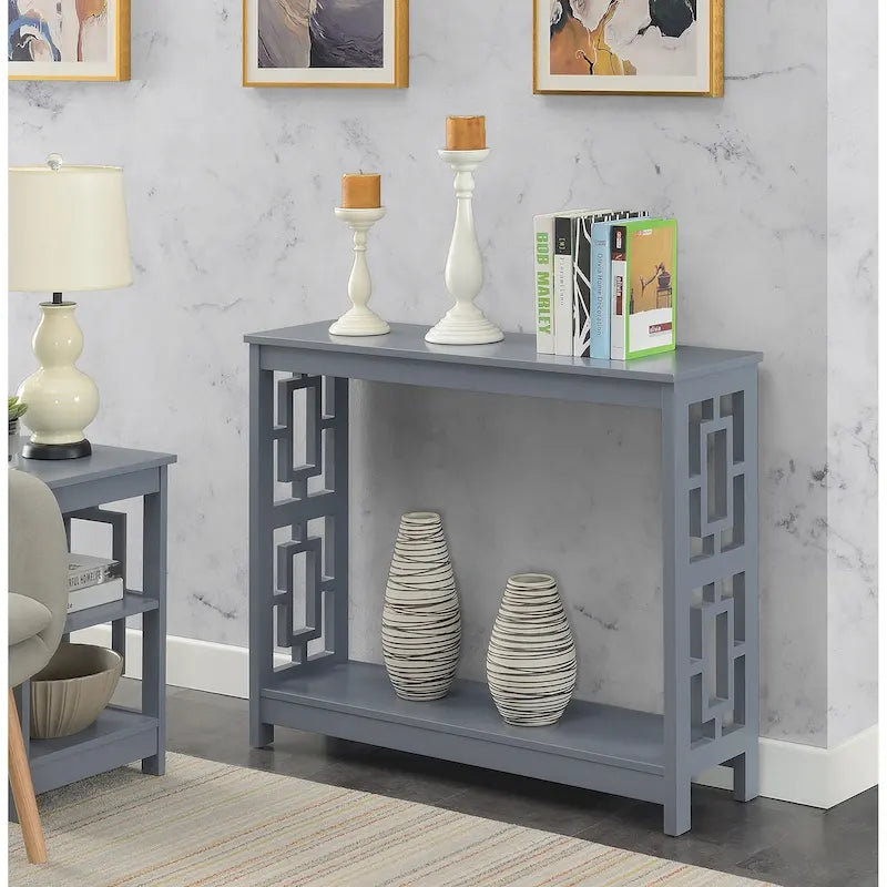 Convenience Concepts Town Square Console Table with Shelf