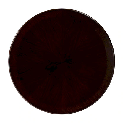 Butler Traditional Round Wooden Pedestal Table in Plantation Cherry Finish - Dark Brown