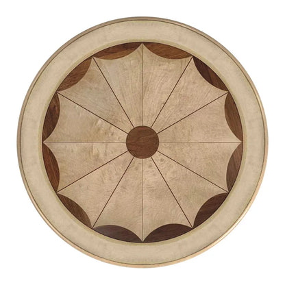 Butler Traditional Round Wooden Pedestal Table in Plantation Cherry Finish - Dark Brown