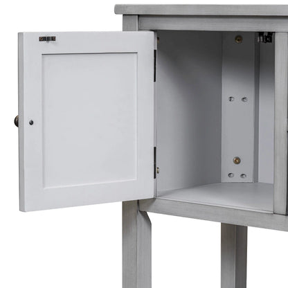 Nestfair Retro Sideboard Console Table with Drawers and Bottom Shelf