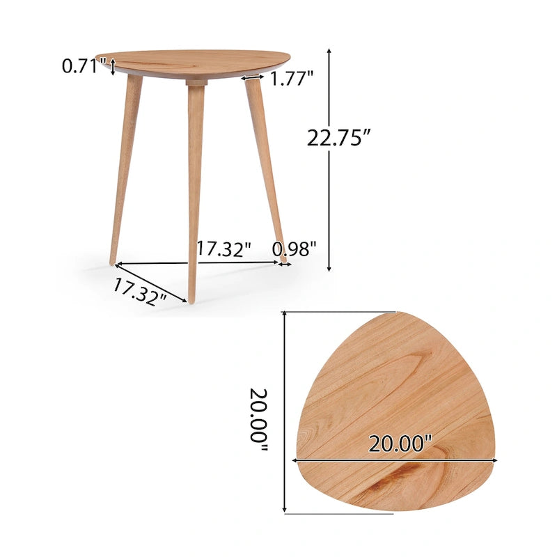 Naja Mid-Century Wood End Table by Christopher Knight Home - 20 L x 20 W x 22.75H