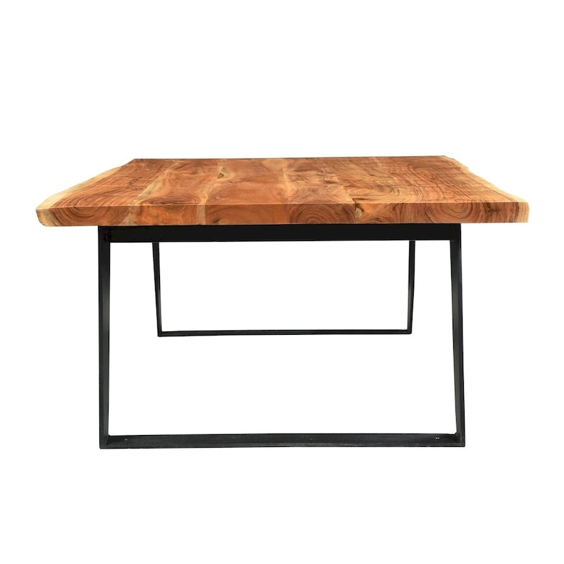 Handmade Solid Wood Live Edge Coffee Table (India) - 31 x 45 x 16
