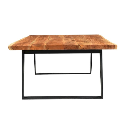 Handmade Solid Wood Live Edge Coffee Table (India) - 31 x 45 x 16