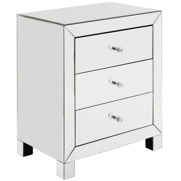 Esmond Mirrored 3-drawer Accent Table by iNSPIRE Q Bold